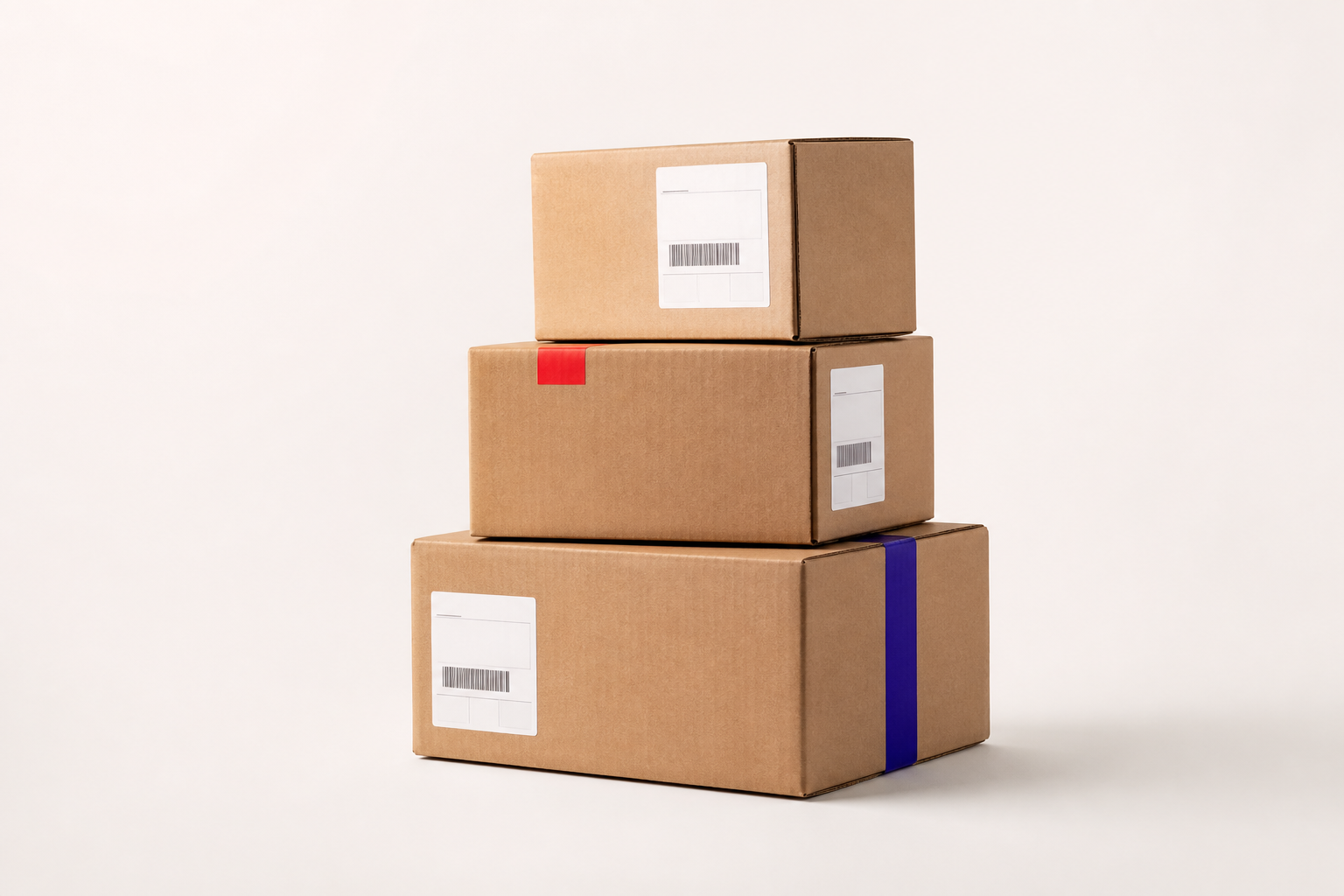 Paquetes consolidados listos para envío